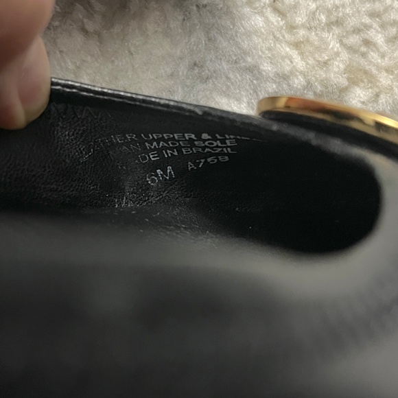 Tory Burch Reva Black Gold Medallion Ballet Flats - Picture 13 of 14